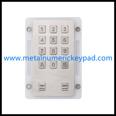 5V Backlit Numeric Keypad , Backlit Number Pad For Telecommunication Equipment