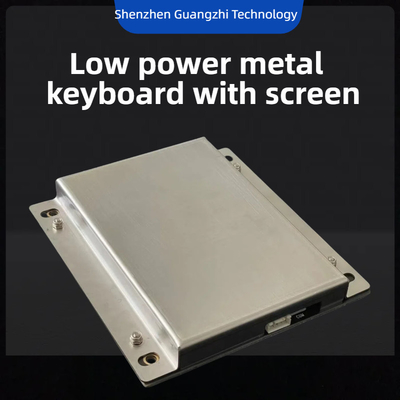 Low power consumption stainless steel metal keyboard with display screen model GZ-Z001045