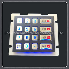 Black Panel Backlit Numeric Keyboard For Industrial Equipment 2x5 Layout
