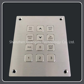 Custom 12 Key Keyboard , Metal Digital Access Control Keypad Water - Tight