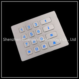 Led Backlight 16 Button Keypad 4x4 Matrix Type For Outdoor Industrial Equipment