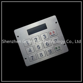 Metal Backlit Numeric Keypad With Display Dustproof For Fuel Dispenser