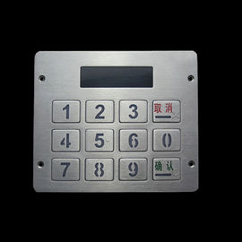 Metal Backlit Numeric Keypad With Display Dustproof For Fuel Dispenser