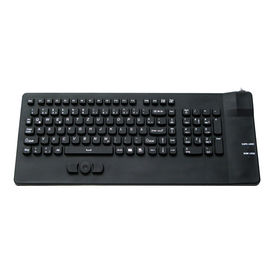 Mechanical Silicone Rubber Keypad Black For Industrial Equipment Washable