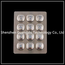 Embedded Installation Metal Numeric Keypad For Bank Security Door