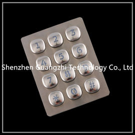 3x4 Layout Stainless Steel Keyboard Usb Interface For Public Telephone Input System