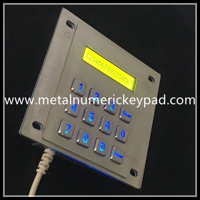 FCC Certified Stainless Steel Keyboard Illuminated With LED Indicator