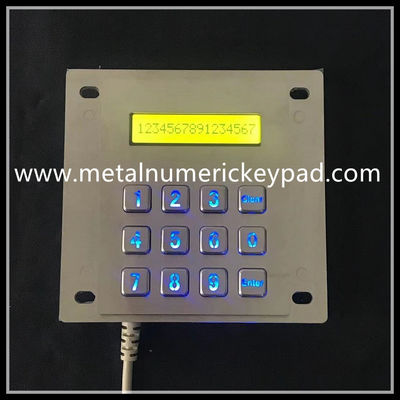 FCC Certified Stainless Steel Keyboard Illuminated With LED Indicator