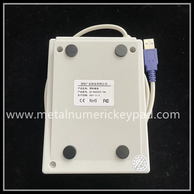 White Bank Counter 1.5m Plastic Numeric Keypad Computer Numeric Keys