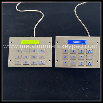 Digital Illuminated Led Display Stainless Steel Keypad 304 Grade Usb