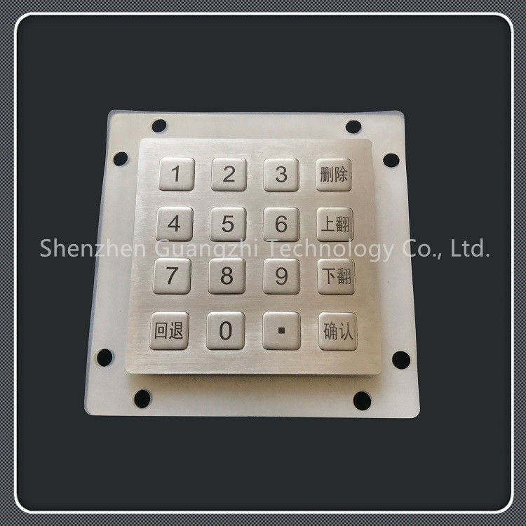 Laser Printing 4x4 Matrix Keyboard , Metal Mechanical Keyboard No Rust Risk
