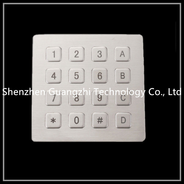 OEM IP65 Elevator Security Keypad , Metal Atm Machine Keypad USB Interface
