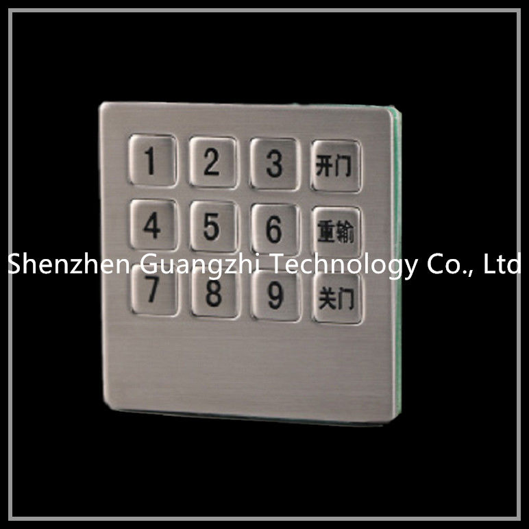 3x4 Layout 12 Button Keypad Matrix Type , Wired Numeric Keypad For Access Control