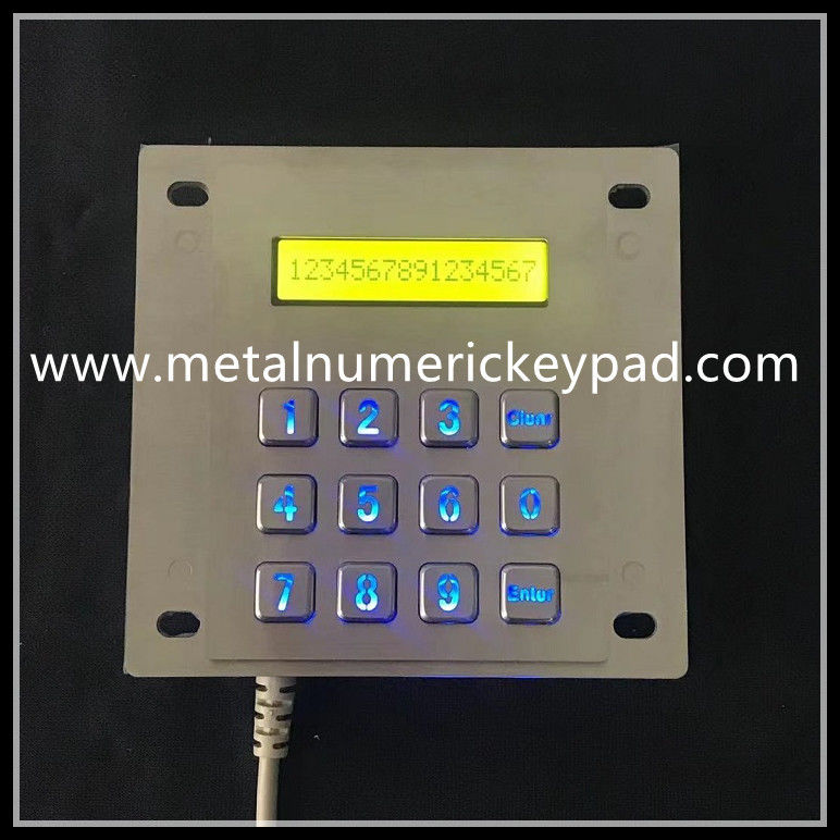 FCC Certified Stainless Steel Keyboard Illuminated With LED Indicator
